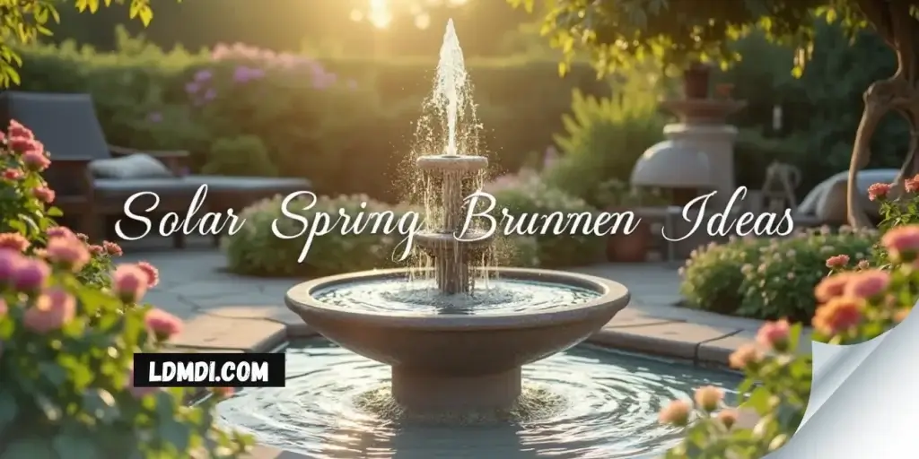 solar springbrunnen ideen für kleine gärten - solar springbrunnen ideen ohne teich - solar springbrunnen ideen für den balkon - Solarbrunnen Balkon & Garten: Kreative Springbrunnen Ideen