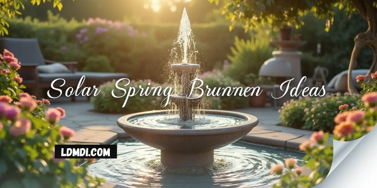 solar springbrunnen ideen für kleine gärten - solar springbrunnen ideen ohne teich - solar springbrunnen ideen für den balkon - Solarbrunnen Balkon & Garten: Kreative Springbrunnen Ideen