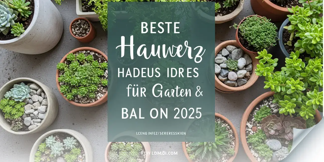 Hauswurz im Garten dekorieren