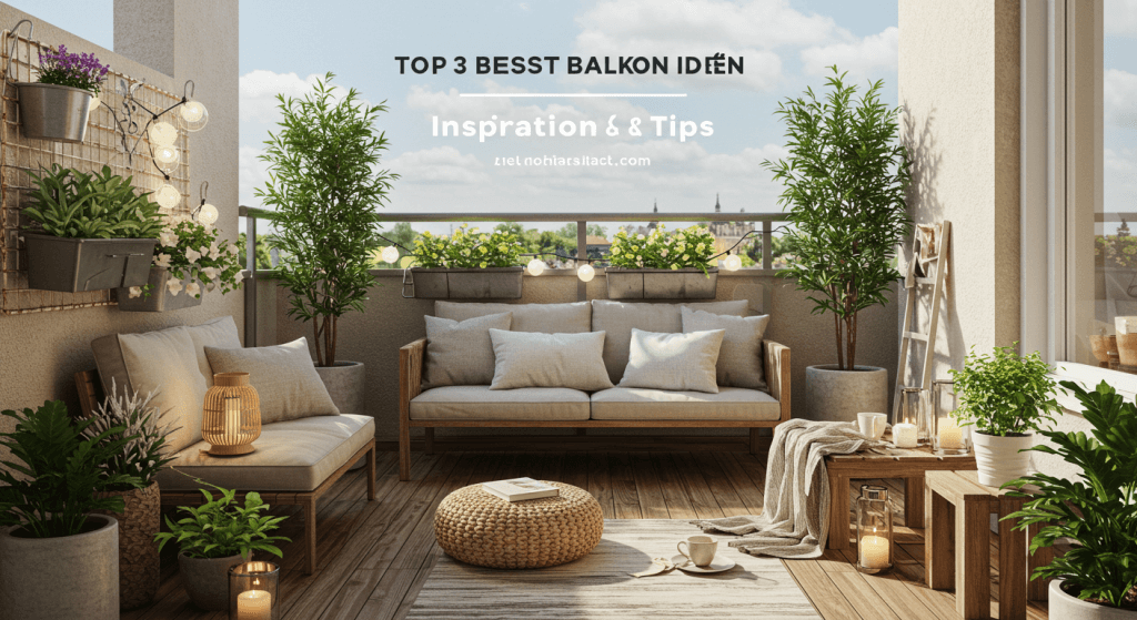 Balkon gestalten Ideen , Kleine Balkon Ideen