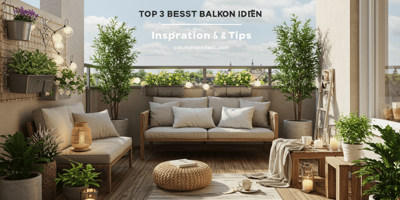 Balkon gestalten Ideen , Kleine Balkon Ideen