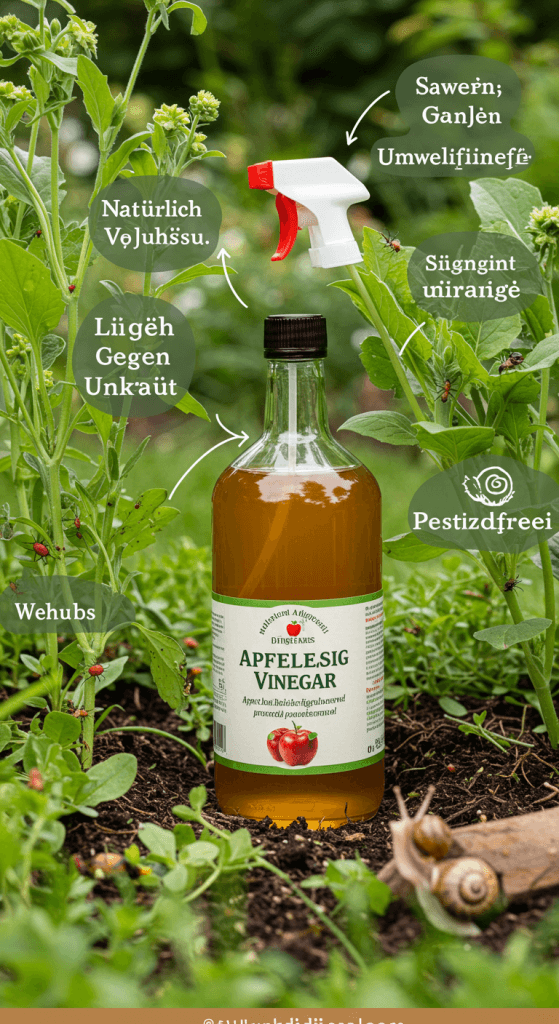 Apfelessig im Garten