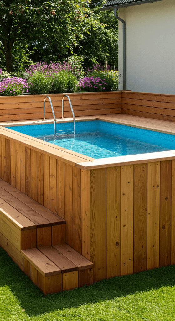 Pool im Garten verkleiden: 12 geniale Ideen für Aufstellpools